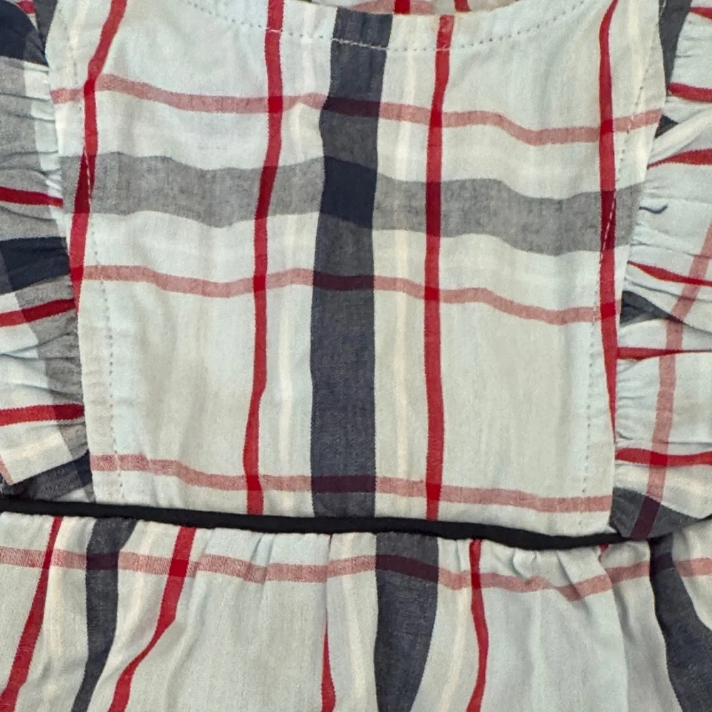 Ruffle Butts Red and Blue Plaid Diaper Cover